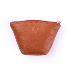 Oxhide Leather Coin Purse , Coin Pouch , Coin Storage Bag 1012 BRN