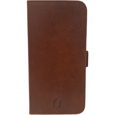 iphone 16 Leather phone covers with card holder- full leather phone cover- 1phone 16- oxhide IPH Brown