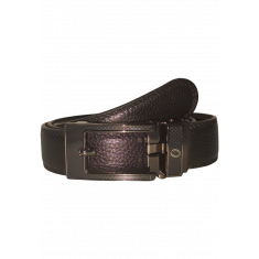 Automatic Leather Belt - Real Leather Ratchet Belt - Men Leather Belt with Auto Lock Buckle -TRACK BELT-ABB2D Oxhide 