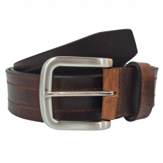 Brown Casual Leather Belt Men - Full Grain Leather Belt - Leather Belt Men For Jean - Brown Leather Belt  - Wide Leather Belt 38mm- BLC6 Oxhide Brown
