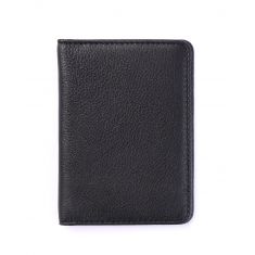 Bi-fold Leather Card Holder Black