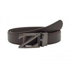 Automatic Brown Leather Belt