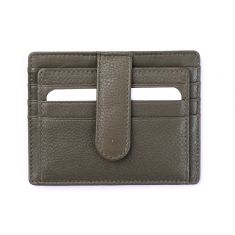 Leather Card Holder -Leather cardholder -Leather Card Case - Leather Card Pouch - Card Sleeve - Oxhide AS4 Green