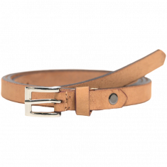 Belt Women 15mm width- Plus Size Women belt in Full Grain Leather - Ladies Leather Belt in Nude Color - Oxhide NKD 15mm