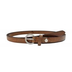 Belt Women 15mm width- Plus Size Women belt in Full Grain Leather - Ladies Leather Belt in Tan Color - Oxhide LB1 15mm