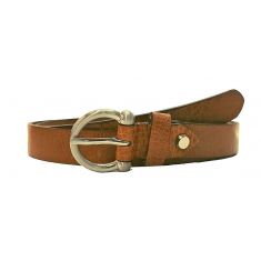 Women belt in Full Grain Leather - Ladies Leather Belt in TAN Color- LB1TAN 20mm