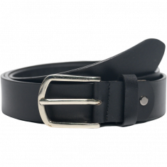 Casual Leather Belt Men - Full Grain Leather Belt - Leather Belt Men For Jean - Black Leather Belt - BLC22 Oxhide Black
