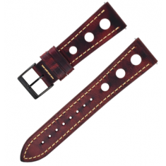 Leather watch strap Wine Red 20,22, 24 mm - OXHIDE