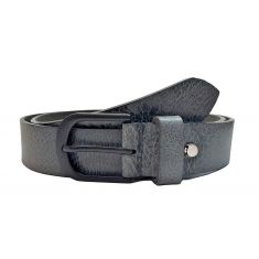 Casual Gray Leather Belt for Men