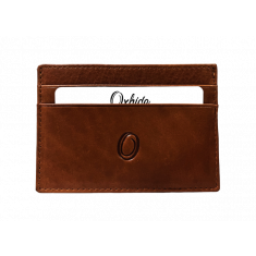 Leather Card Holder - Leather cardholder - Leather Card Case - Leather Card Pouch - Card Sleeve -Oxhide J0054 COGNAC