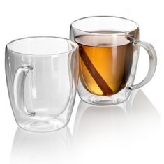 Double Walled Cup - Heat Insulated Tea Coffee Mug - Borosilicate Cups DWC01