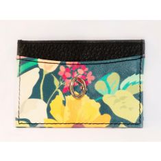 Leather Card Holder for Women - Card Sleeve Leather - Leather Card Case- Designer Card Holder - Flora Oxhide OX36-1