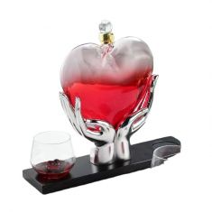 Wine Decanter - Wine Decanter & Glass Set  - Unique Heart Shape Design from O-Home GD-054