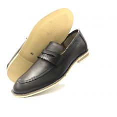 Smooth Brown Loafers / Slip Ons - SHO180165	
