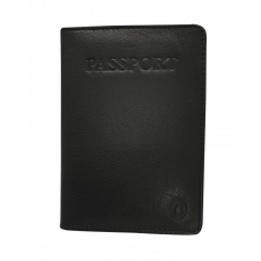 Passport Wallet Leather - Leather Passport Holder - Passport Cover Leather- Oxhide 4297 BLACK