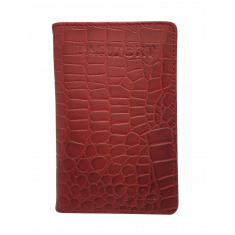 Passport Wallet Leather - Leather Passport Holder - Passport Cover Leather - Leather Passport Case - Red Passport Pouch - Oxhide AS5- RED