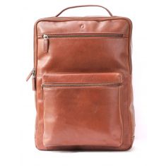 Oxhide Leather Backpack - Full Grain Leather Backpack Brown Laptop Backpack -SD01