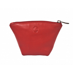 Oxhide Leather Coin Purse , Coin Pouch , Coin Storage Bag 1012 RED