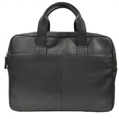 Leather Laptop Bag for Men - Full Grain Leather messenger Bag -Mens Laptop Bag Black - Oxhide J1001