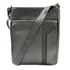 Leather Messenger Bag - Full Grain Leather Sling Bag -Cross body Bag for Men Black - Oxhide J1006