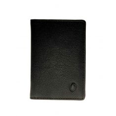 Bi-fold Leather Card Holder Black