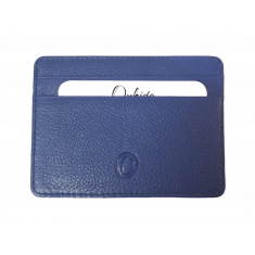 Leather Card Holder - Leather cardholder - Leather Card Case - Leather Card Pouch - Card Sleeve - Oxhide 4181 Blue