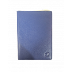 Passport Wallet Leather - Leather Passport Holder - Passport Cover Leather- Oxhide 4297 Blue