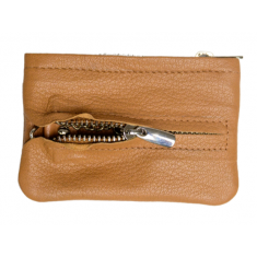 Leather Key Pouch -Leather Coin Pouch -Leather Coin Case - Leather Pouch -Multipurpose Pouch - Oxhide 4427 Brown