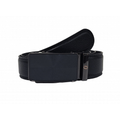 Mens Automatic Leather Belt - Full Grain Leather Ratchet Belt - Men Leather Belt with Auto Lock Buckle - TRACK BELT - Belt without hole -ABB2H Black/BrownOxhide