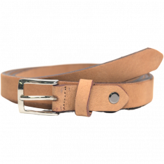 Belt Women 20 mm width- Plus Size Women belt in Full Grain Leather - Ladies Leather Belt in Nude Color - Oxhide NKD 20mm
