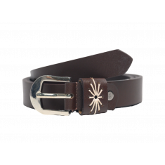 Belt Women 25mm width- Plus Size Women belt in Full Grain Leather - Ladies Leather Belt in Brown Color - Oxhide LB7 25mm