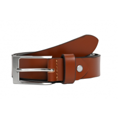 Casual Leather Belt Men - Full Grain Leather Belt - Leather Belt Men For Jean- 30 mm Tan Leather Belt - BLC21 Oxhide Tan