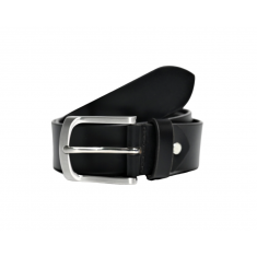 Black Casual Leather Belt for Men