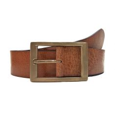 Casual Leather Belt Men - Full Grain Leather Belt - Leather Belt Men For Jean - Tan Leather Belt - Wide Leather Belt 38mm- BLC23 Oxhide Tan