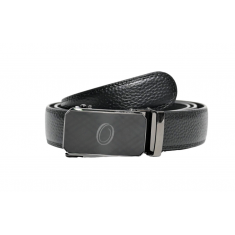 Real Leather Ratchet Belt 30mm or 3 cm- Men Leather Belt with Auto Lock Buckle - TRACK BELT - Auto Lock Black Belt - ABB3H Black
