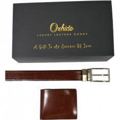 Belt gift set men - Belt Wallet Gift Set - Wallet Gift Box - Oxhide Fabric Gift Box
