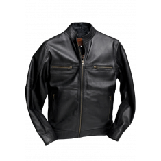 Real Leather Jacket Black- Lamb skin Jacket- Jacket for Men- Oxhide FK07 Black