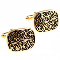 Cufflink Box - Cufflinks Set - Cufflink Shirt - Grand Black and Gold Cuff04 