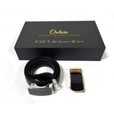 Belt Gift set men - Ratchet belt Gift set - Gift box for Men Oxhide Ratchet belt Gift Box