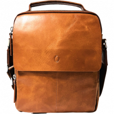 Leather Messenger Bag - Full Grain Leather Sling Bag - Vintage Leather Messenger Brown Bag- Oxhide J0072