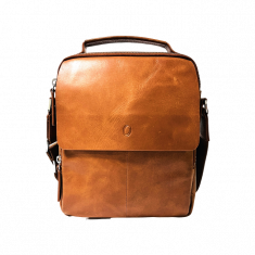 Leather Messenger Bag - Full Grain Leather Sling Bag - Vintage Leather Messenger Brown Bag- Oxhide J0072