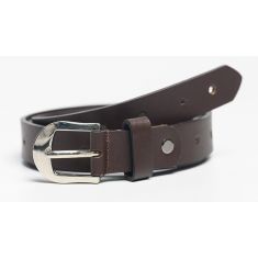 Belt Women 25 mm width- Plus Size Women belt in Full Grain Leather - Ladies Leather Belt in Brown Color - Oxhide LB6 25mm