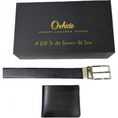 Belt gift set men - Belt Wallet Gift Set - Wallet Gift Box - Oxhide MAGIC Gift Box