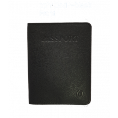 Leather Passport Holder - Passport Cover Leather - Leather Passport Case - Passport Pouch - Oxhide JG4055P - BLACK 