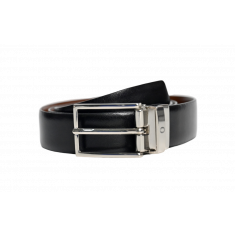 Spanish Leather Formal Reversible Black and Brown Belt